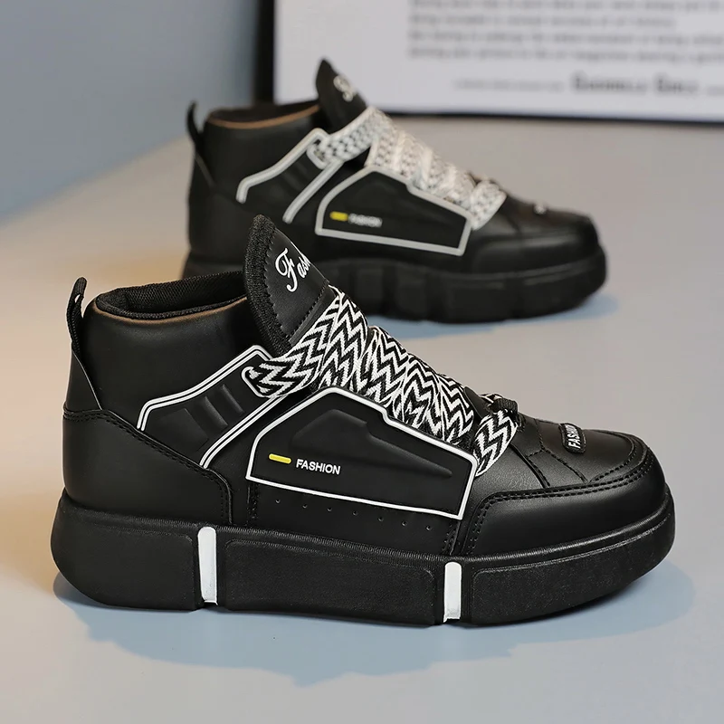 Brand Kids Shoes Fashion Boys High Top Basketball Shoes Lighweight Sport Shoes Kids Sport Tennis Shoes Soft Bottom Running Shoes