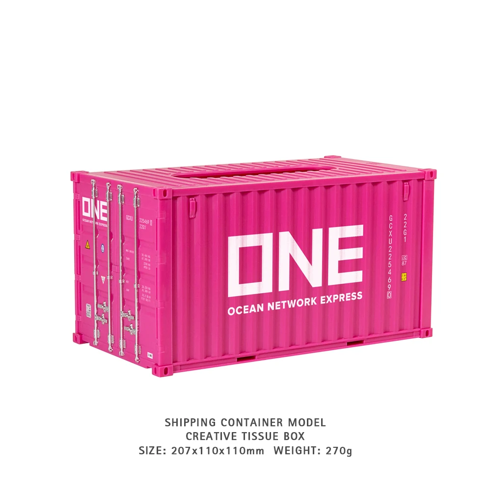

Retro Square Napkin Organizer ONE Shipping Container Creative Design Model Fashion Home Pink Tissue Box Car Tissue Decorations