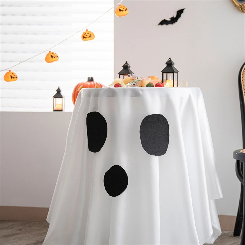 

Halloween Party Table Cloth Festival Atmosphere Pumpkin Spider Web Tablecloth Table Coffee Table Grimace Decoration Tablecloth