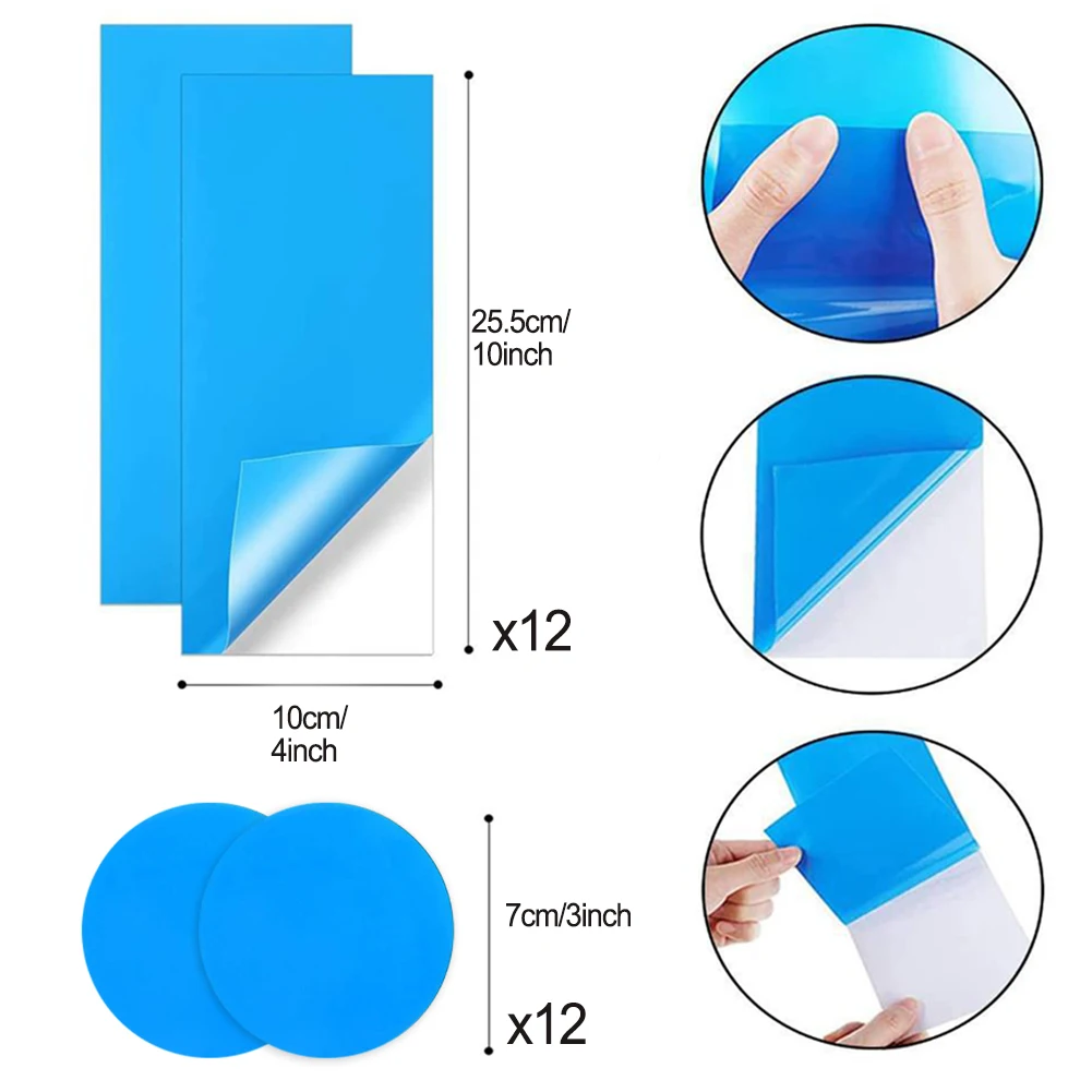 

Adhesive Patch Repair Glue 10x25cm Parts KInflatable Pool Pool Patch Rectangular Stickers Round Stickers Toy Repair Glue