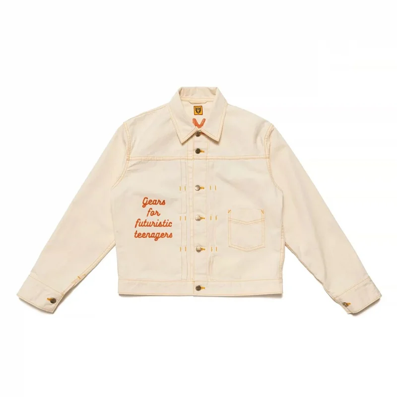 

HUMAN MADE 21AW WORK JACKET Puppy Embroidery Overalls Jacket For Men And Women