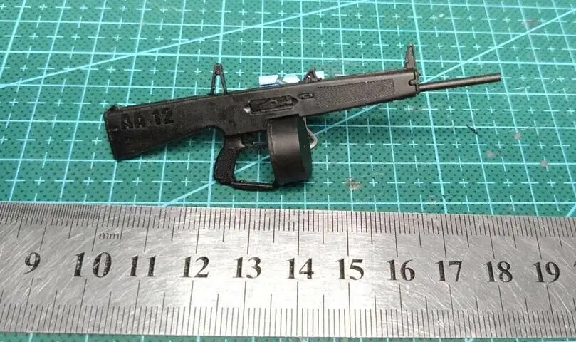 

1/12 Scale Weapon Accessories AA12 Shotgun Model for Shf 6" Figure Doll
