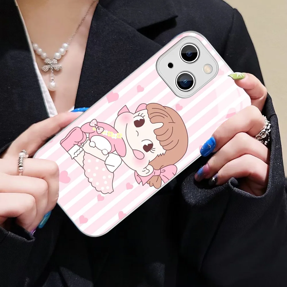 Чехол для телефона Fujiya Milky Peko-Chan из закаленного стекла iphone 14 13 12 11 Pro Mini XS MAX 14Plus X XR