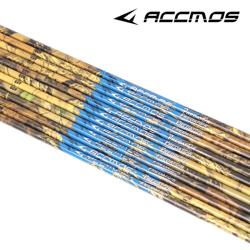 

12pcs 33in ID6.2mm Pure Carbon Arrow Shaft Spine 300 350 400 500 for Hunting Shooting Accessories