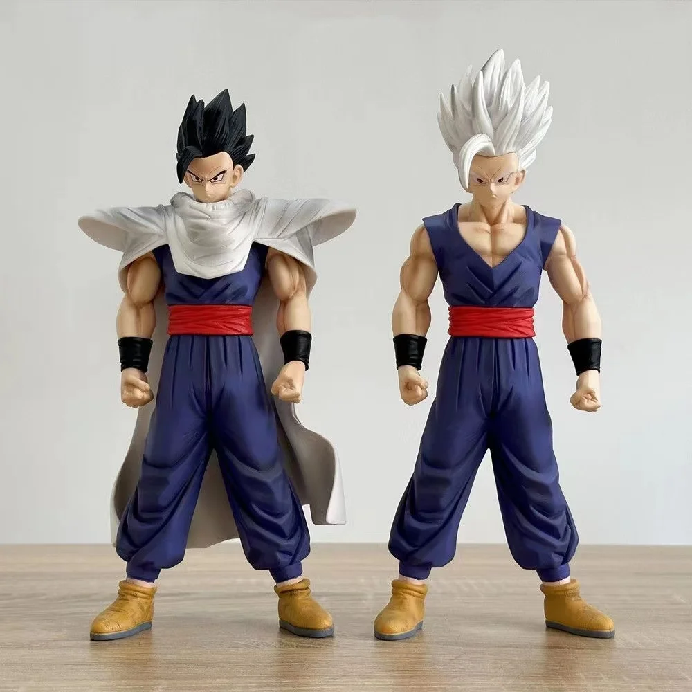 

29cm Bandai Anime Dragon Ball Z Figure Saiyan White Hair Son Gohan Action Figurine PVC Collectible Statue Model Toys Gift