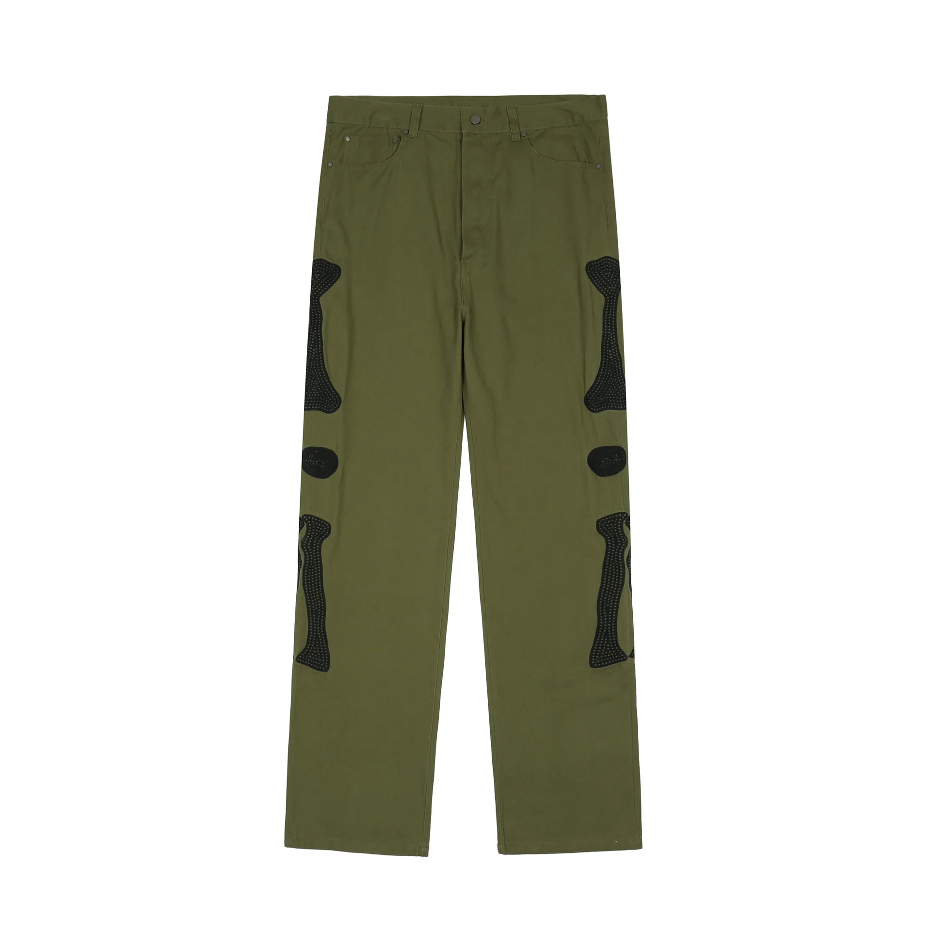 

2023 Kapital роскошные новые мужские классические вышитые с черепом удобные хлопковые парки повседневные брюки спортивные брюки # BG5