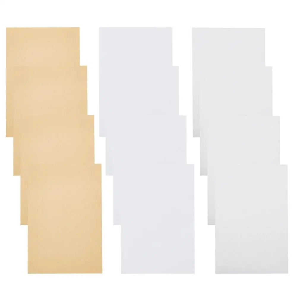 

Aluminum Heat Press Thermal Transfer Crafts Pearly Lustre Rectangle Mixed Color 150x100x0.6mm 3/2colors 4sheets/color