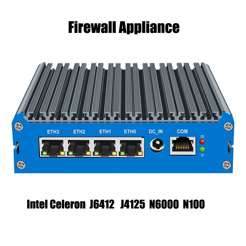 Мини-роутер без вентилятора сервер 4*2 5G LAN Intel Celeron J4125 N6000 J6412 N100 HD DP pfSense