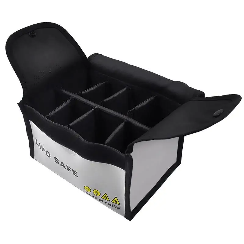 

Battery Fire Bag For DJIs Waterproof Lithium Protective Bag Nylon Strap Grip 7 Partitions For MINI 3 Pro/2/SE FPV Air 2s