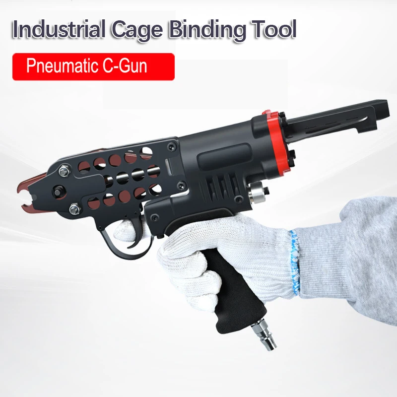 

New Pneumatic C-Type Ring Plier Air Nail Gun Cage Lashing Tool SC7E/SC7C/SC760