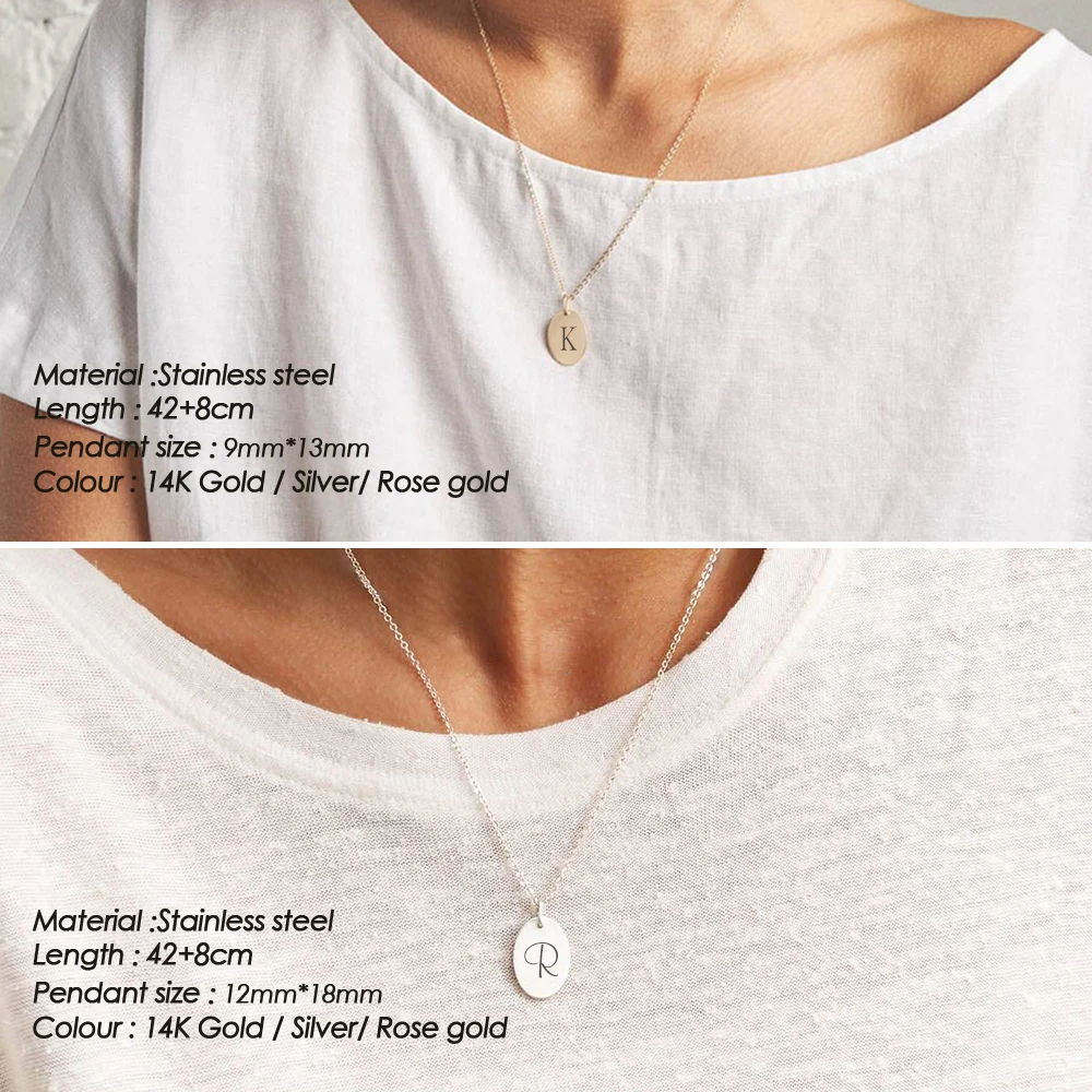 Orazio Custom Name Stainless Steel Necklace 14k Gold Personalized Couple Neck Chain Nice Jewelry Gift For Girlfriend Wholesale