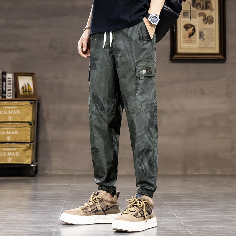 Дышащие и быстросохнущие мужские летние повседневные брюки Lyocell