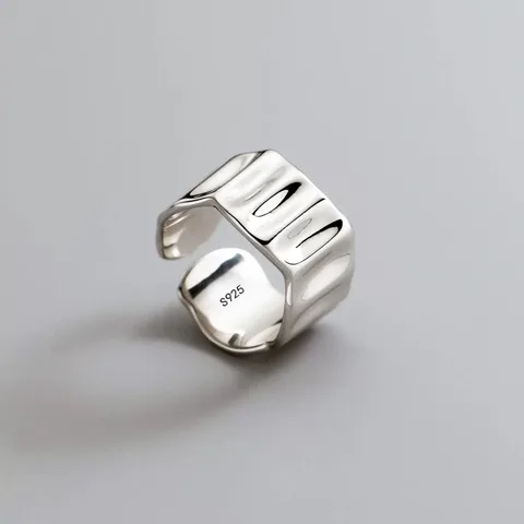 Регулируемое Открытое кольцо BFCLUB из серебра 925 пробы