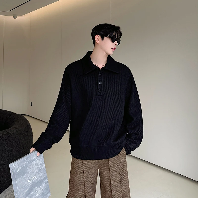 SYUHGFA мужские свитера в корейском стиле повседневные однотонные свободные