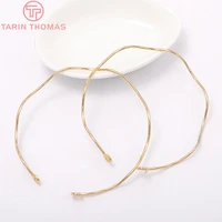 33984pcs 65mm 24k gold color brass high bracelet quality jewelry making supplies diy findings accessories