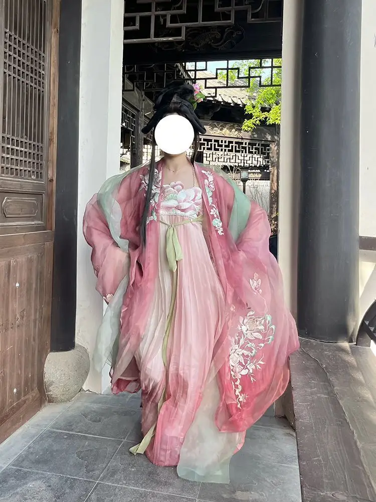 Мечта будуара приносит отличные цветы лотоса женские ханьфу юбки Hezi рубашки с