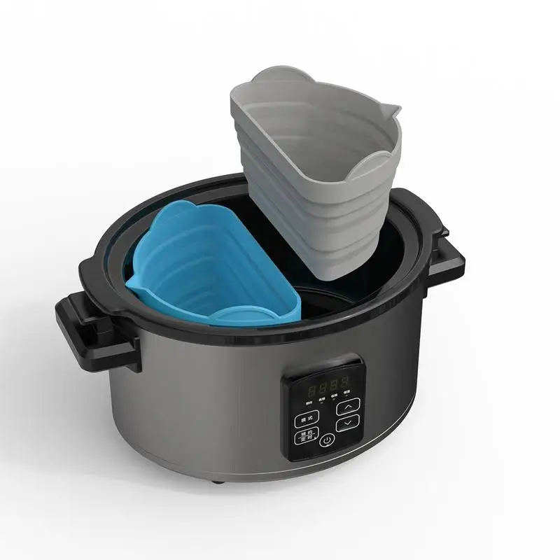 Silicone Slow Cooker Divider Liner Fit 6-8Q Crock-Pot Reusab