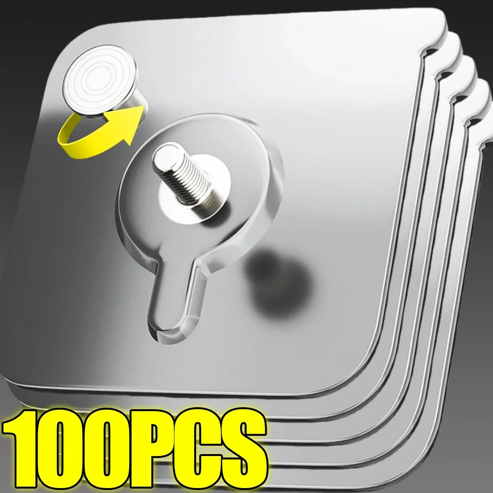10/100 шт. прозрачные самоклеящиеся настенные крючки для фоторамки