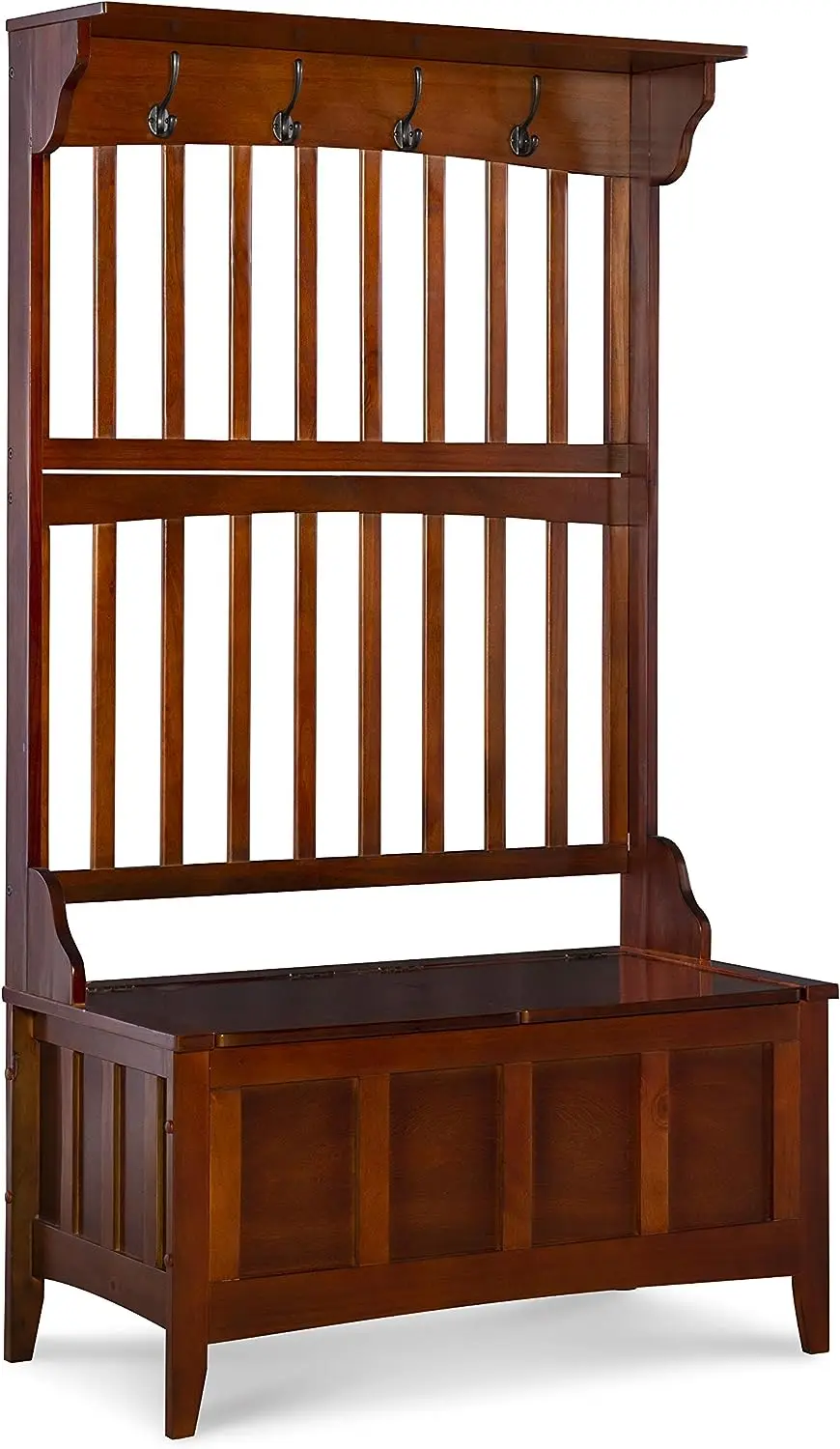 

Tree with Storage Bench, 36"W x 18"D x 64"H, Walnut