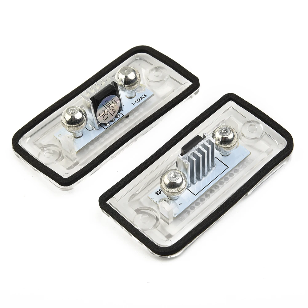 

Lamp License Plate Lights High Brightness Brand New C-Class W203 Sedan Easy To Install Low Consumption LED 2Pcs