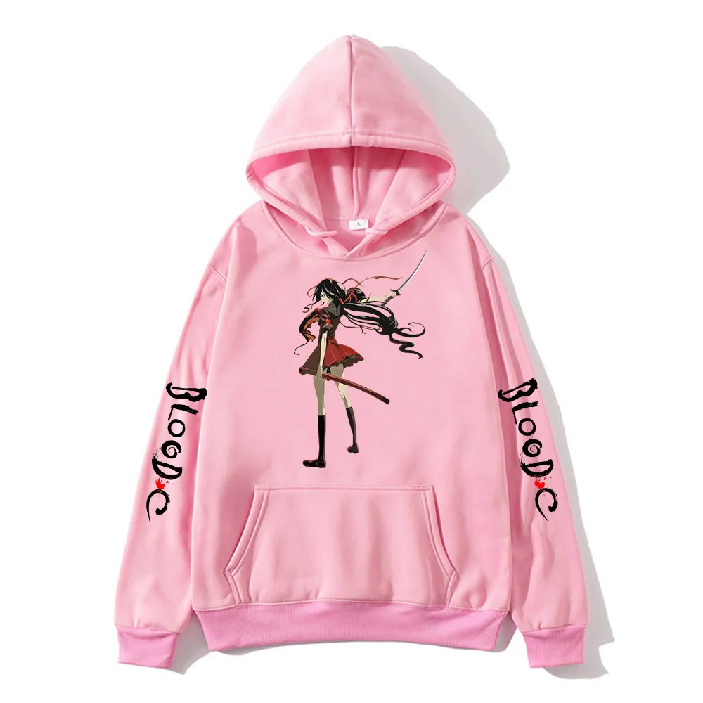 

Hot Anime Blood C Saya Kisaragi Manga Hoodies Cute Cartoon Sweatshirts Soft Boys/girls Clothes Long-sleeved Casual Streetwear