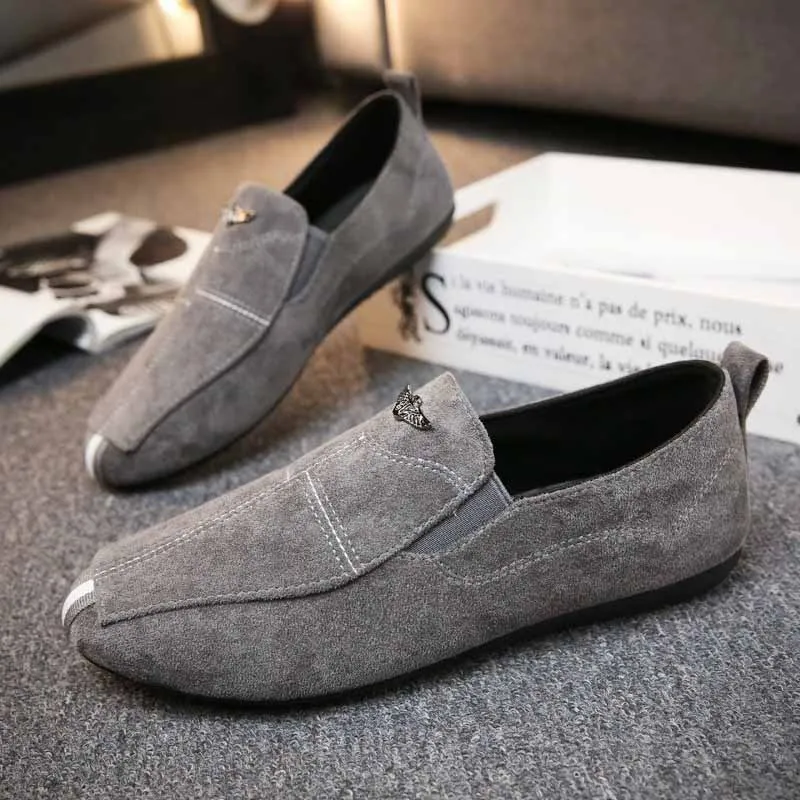 

Men's Flat Shoes Casual Leather Loafers A Pedal Lazy Shoes Dress Shoes Loafers for Men Plus Size Mocassin Homme Sapato Masculino