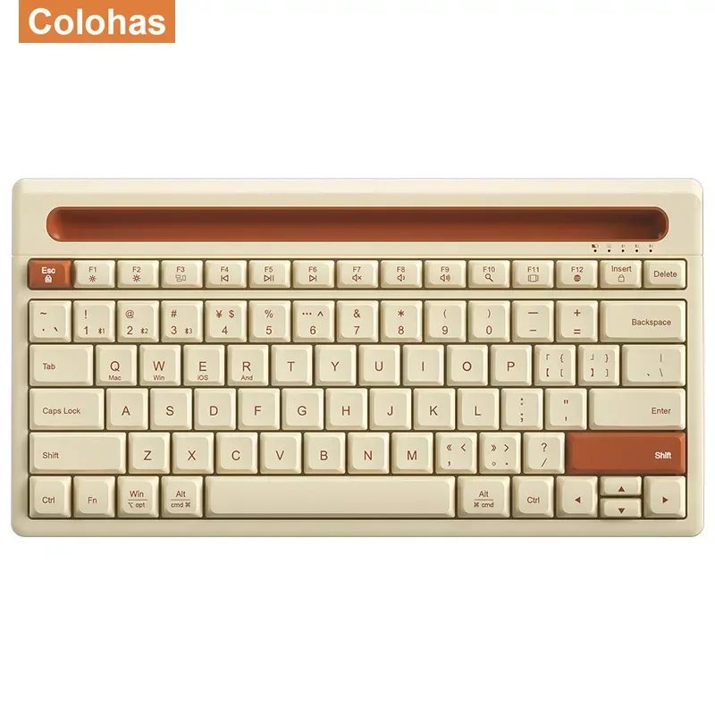 Новая беспроводная Bluetooth-клавиатура 87 клавиш три режима бесшумная