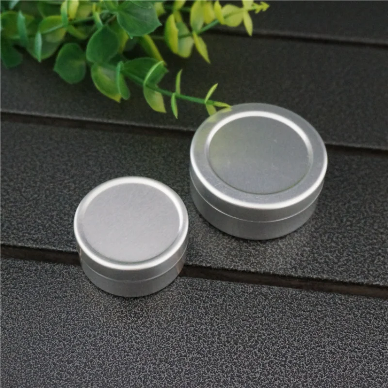 10/15 г 46*15 мм 36*18 Серебряная пустая круглая маленькая алюминиевая коробка