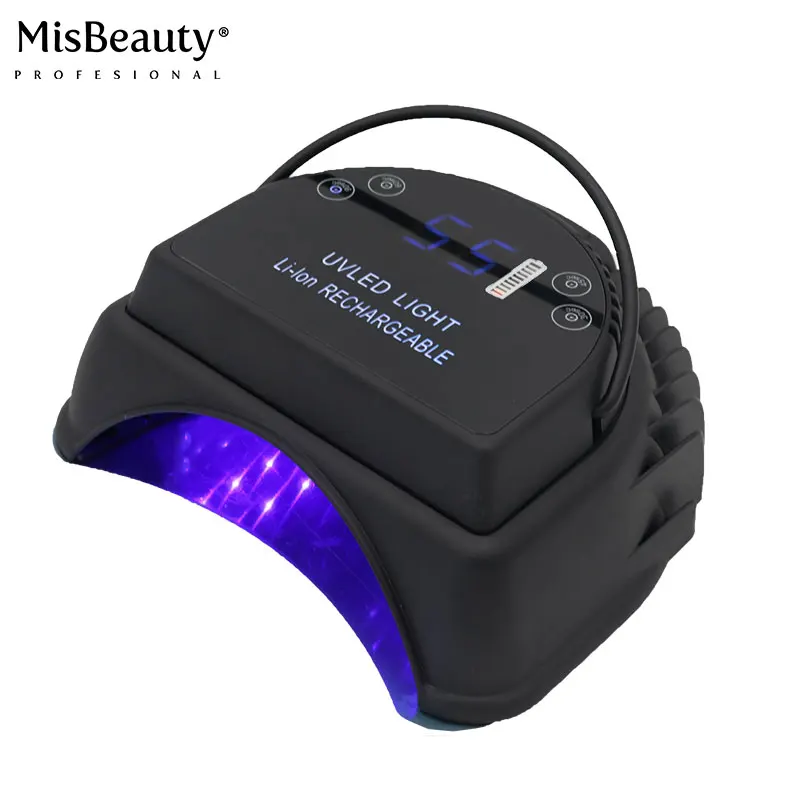 

pro high power 64w cordless private label customized logo lamp led nails rechargeable sun uv led nail lamp dryer for manicure