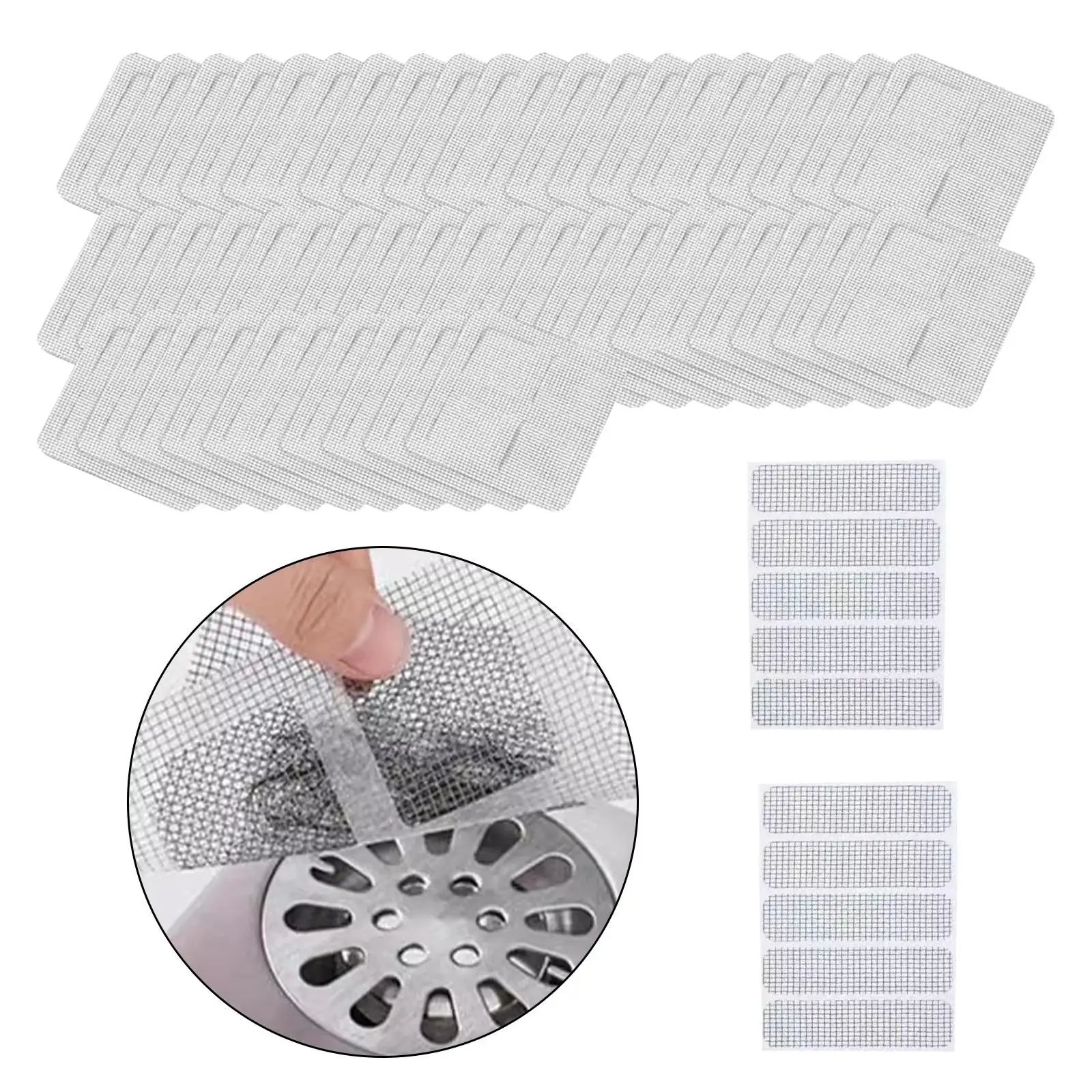 50 шт. одноразовый слив для душа ловушка волос раковина сливная наклейка пола