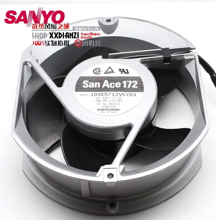 Для SANYO 109E5712V5Y03 DC 12V2.3A Вентилятор охлаждения с двойным шарикоподшипником поддержка PWM