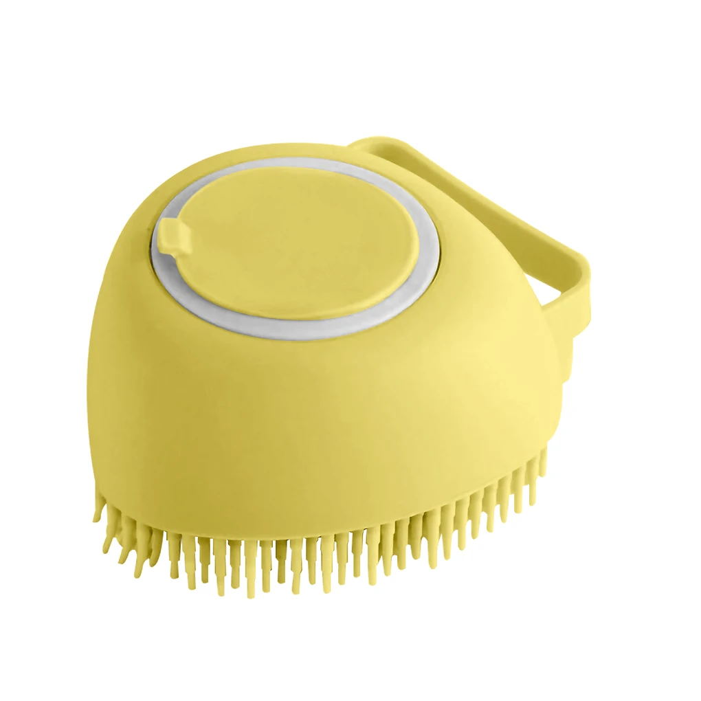 

Bathing Brush Baby Hair Washing Brush Silicone Head Massage Brush Dispensing Shower Scalp Massager Hair Cleaning Brush