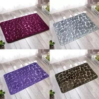 bathroom mat absorbent bath carpet non slip pebble carpets memory foam washable rug toilet floor mat shower carpets set