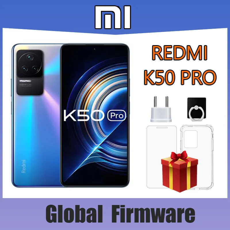 

Xiaomi Redmi K50 Pro 5G Smartphone ，Global Rom Chinese Rom MTK Dimensity 9000 Octa Core 6.67; 120W Fast Charging 5000mAh