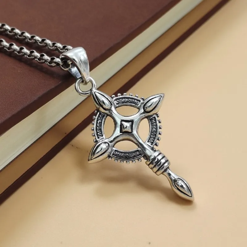 BOCAI S925 Стерлингового Серебра Хип-Хоп Личность Крест Подвеска для Мужчин и Женщин