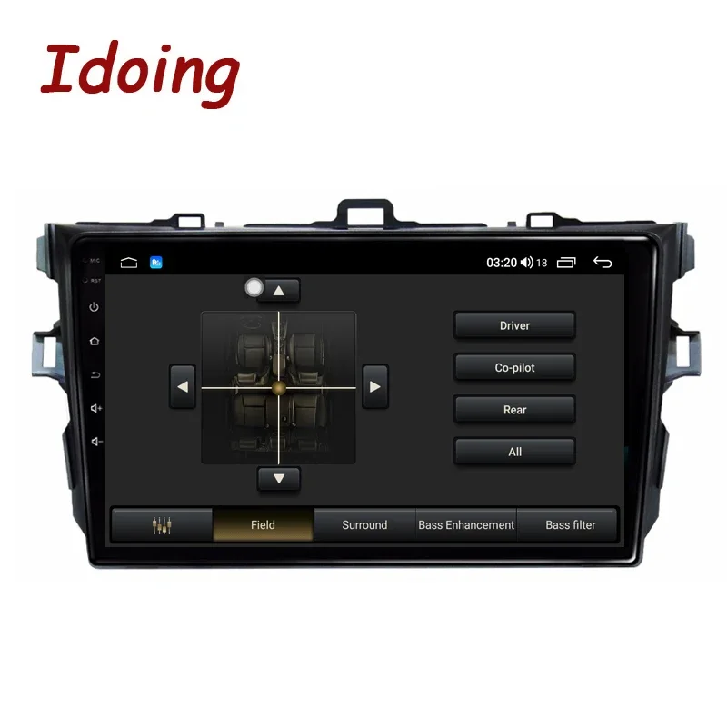 Idoing 9 &quotAndroid автомобильный радиоплеер аудиоплеер для Toyota Corolla 10 E140 E150 2006-2013