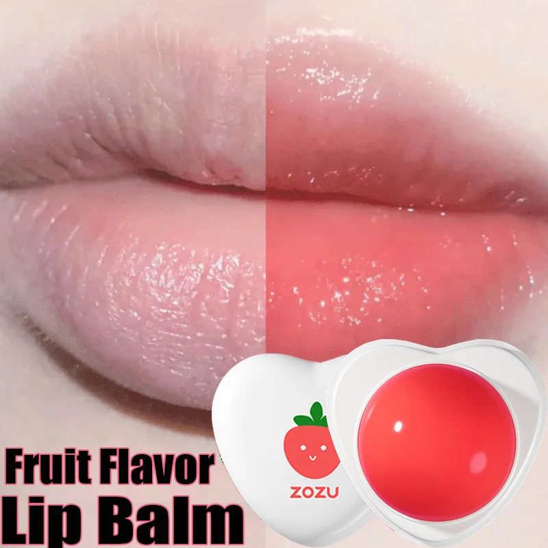 

Moisturizing Fruit Flavor Lip Balm Anti-Cracking Petroleum Jelly Natural Strawberry Peach Lip Balm Lipstick Base Korean Cosmetic