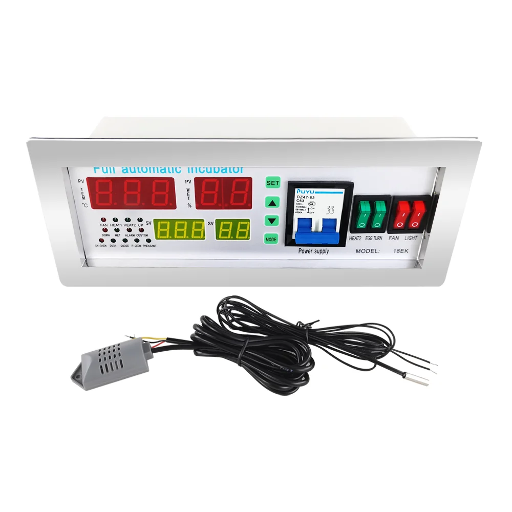 

18EK egg incubator temperature humidity controller with humidity sensors