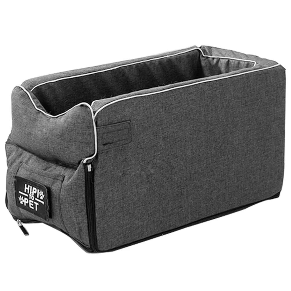 

Car Pet Bed Small Dog Seat Supply Console Nest Booster Seats Dogs Cloth Armrest Travel Center