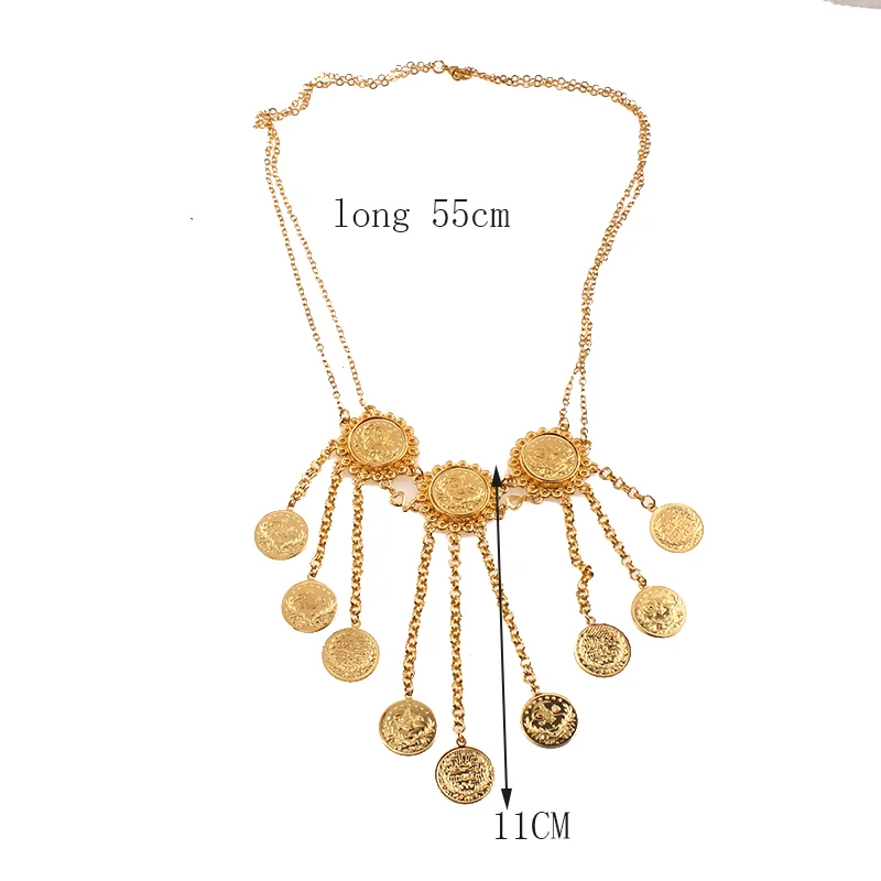 Арабский Свадебный комплект украшений длинные серьги с кисточками Женское