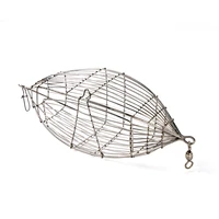 stainless steel bait cage basket feeder holderfishing lure cage fishing accessories carp fishing bait basket