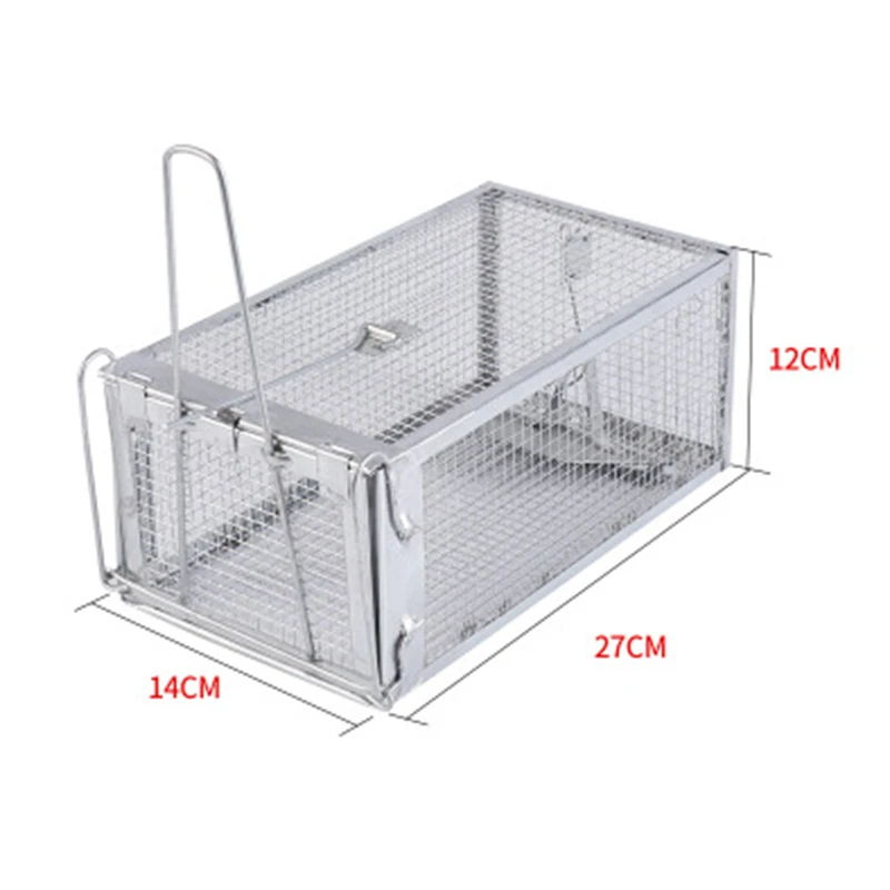 

Hot Rat Cage Mice Rodent Animal Control Catch Bait Hamster Mouse Trap Humane Live Home High Quality Rat Killer Cage