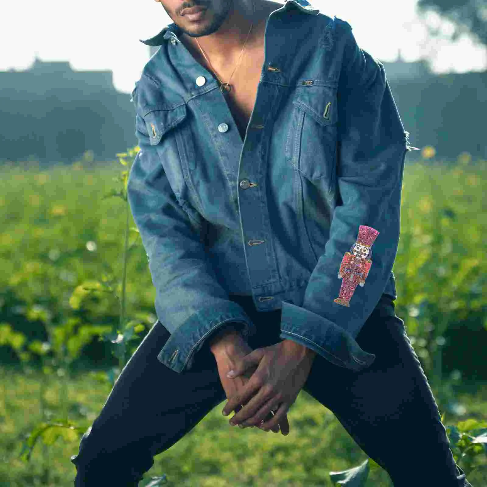 Щелкунчик вышивка аппликации Scp патч солдат многофункциональные клейкие патчи