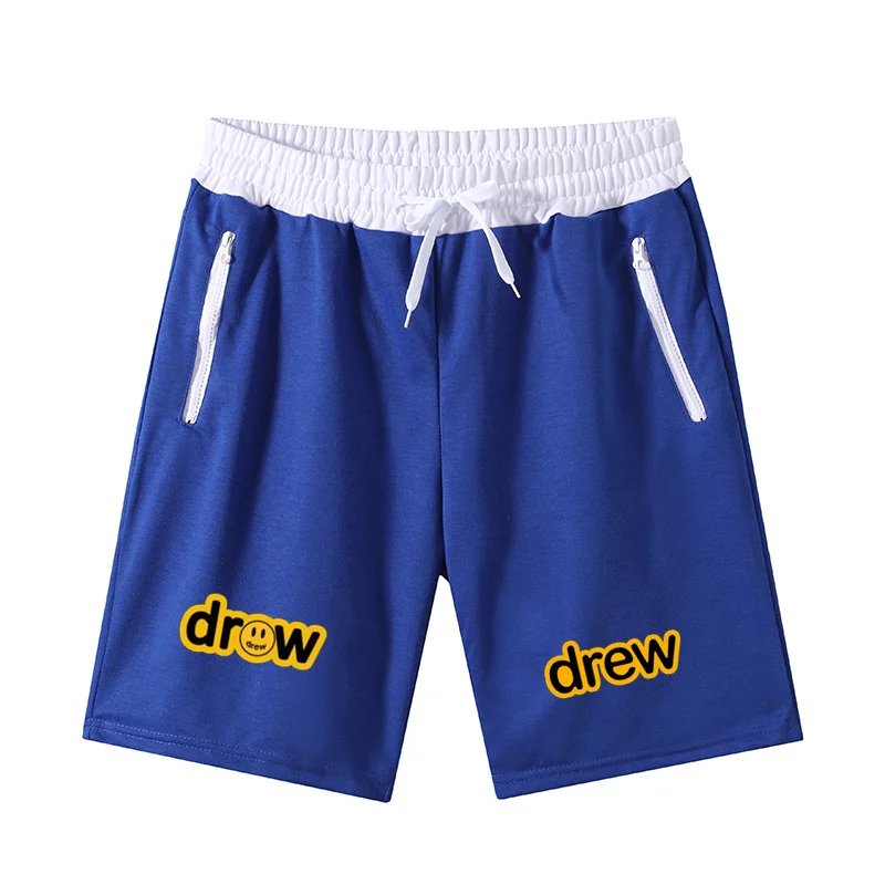 

Drew House Fashion Justin Bieber Summer Casual Shorts Fitness Sweatpants Gym Workout Mesh Sport Shorts Men S-XXL