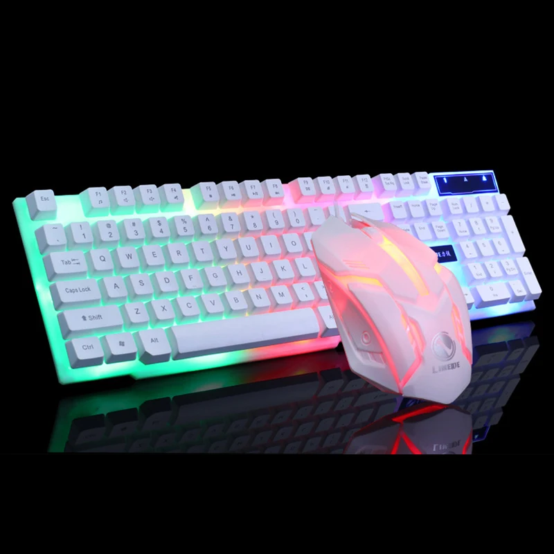 

RGB Backlit Gamer Keyboard And Mouse Combos LED USB Wired Mechanical Ergonomic Gaming Keyboards For PC Computer Desktop Teclado