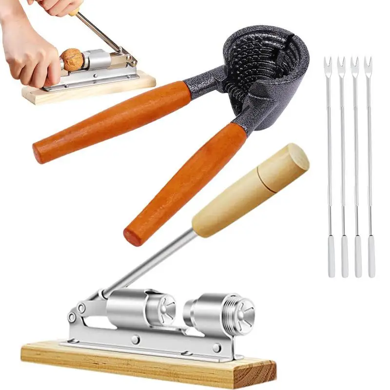 

Набор крекеров для орехов, набор крекеров для всех орехов, многофункциональная открывалка для орехов, каштановый резак, кухонный инструмен...