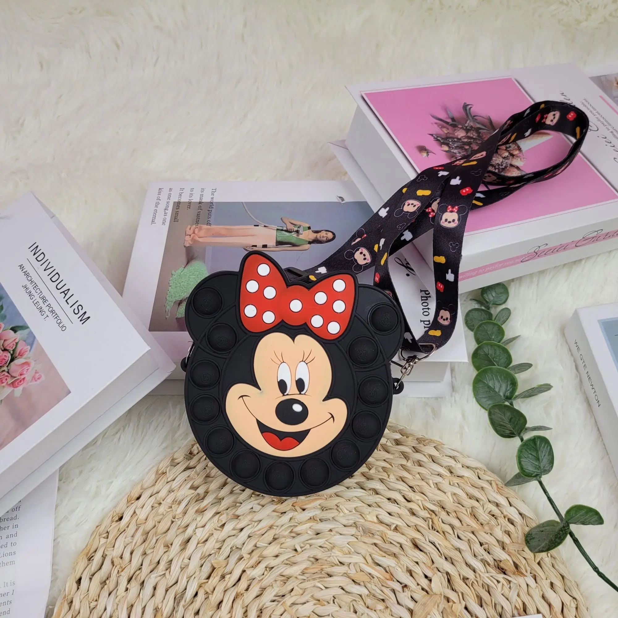 Новая сумка для игрушек декомпрессии с головой Минни-Маус кошелек монет