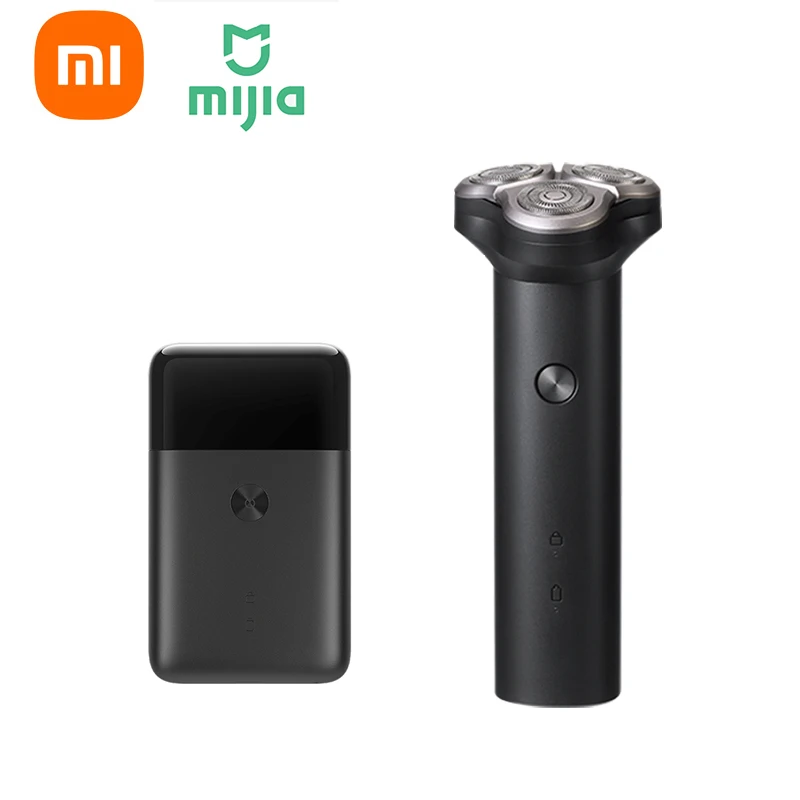 

XIAOMI MIJIA Electric Shaver S300/S100 Portable Flex Razor 3 Head Shaving IPX7 waterproof Washable Beard Trimmer trimer Cutter