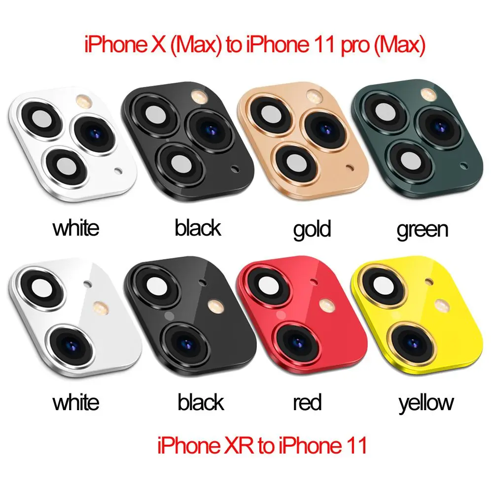 Fake Camera Lens Sticker Cover Screen Protector for iPhone XR X Change to iPhone 11 Pro Max images - 6