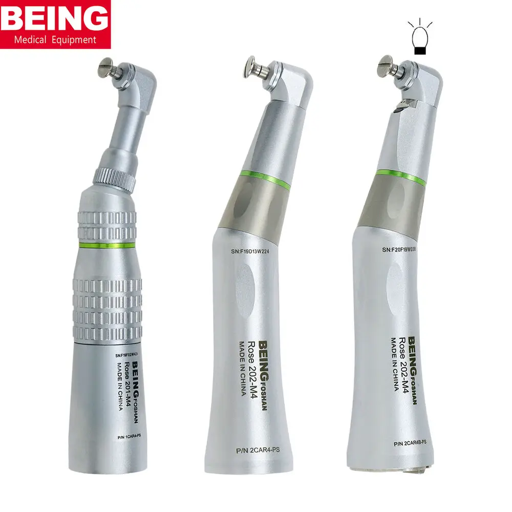 BEING Dental Prophy 4:1 Reduction Contra Angle Fiber Optic Low Speed Handpiece INTRAmatic Head